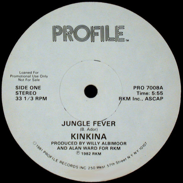 Kinkina - Jungle Fever (12"", Promo)