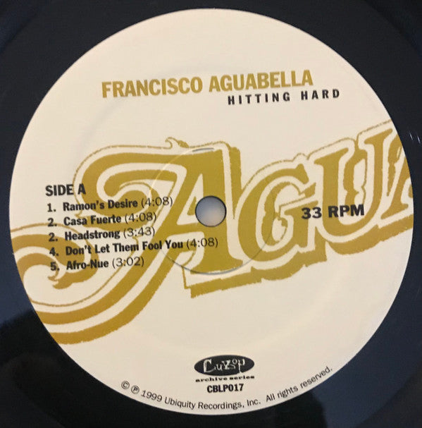 Francisco Aguabella - Hitting Hard (LP, Album)