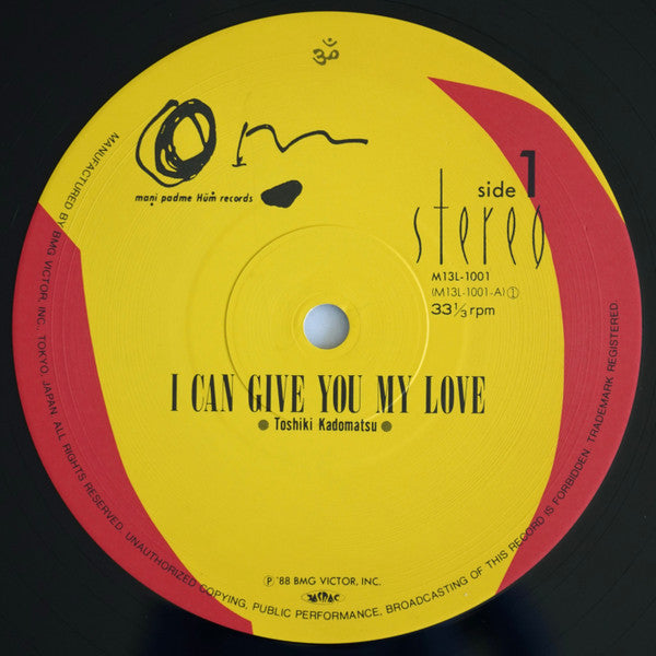 Toshiki Kadomatsu - I Can Give You My Love (12"", Single)