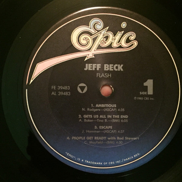 Jeff Beck - Flash (LP, Album, Car)
