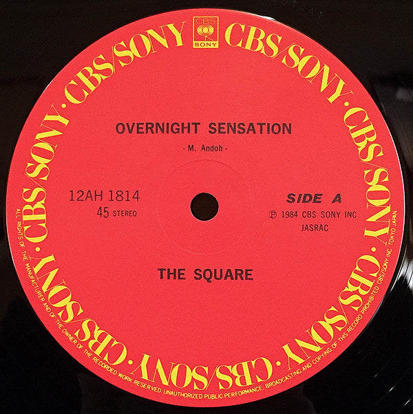 The Square* - Overnight Sensation (12"", Single)