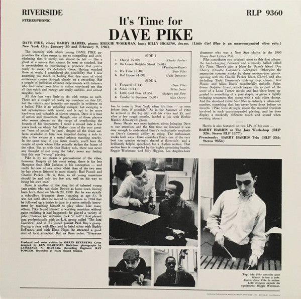 Dave Pike - It's Time For Dave Pike (LP, Album, RE)