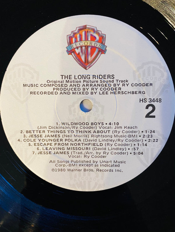 Ry Cooder - The Long Riders (Original Sound Track) (LP, Album, Win)