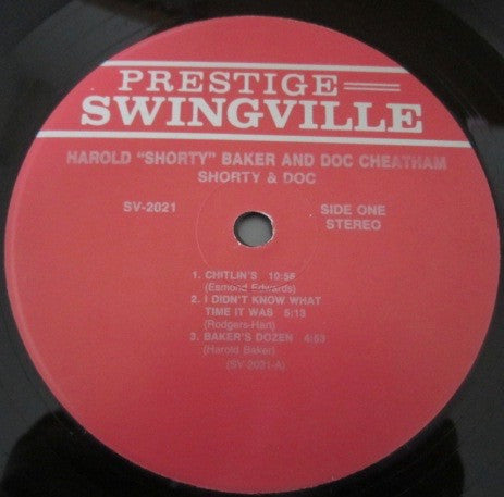 Shorty Baker* & Doc Cheatham - Shorty & Doc (LP, Album)