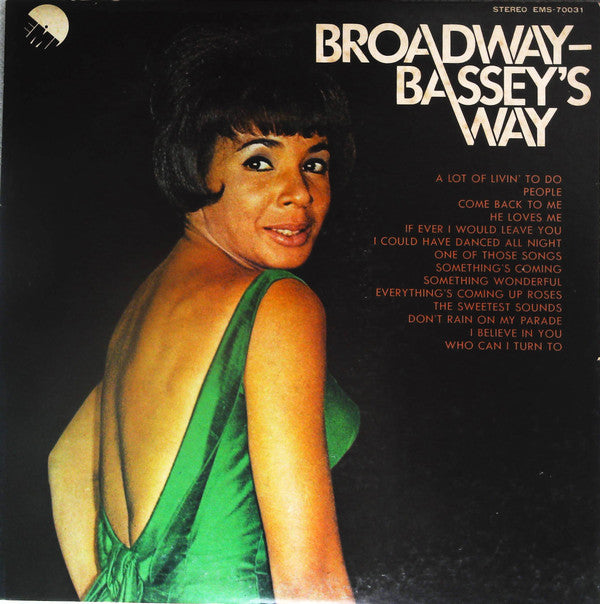 Shirley Bassey - Broadway Bassey's Way (LP, Comp, Promo)