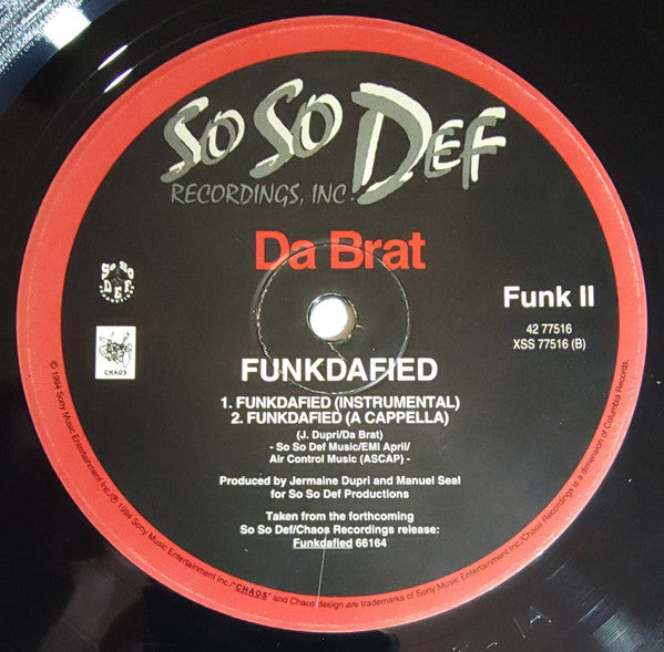 Da Brat - Funkdafied (12"", Single)