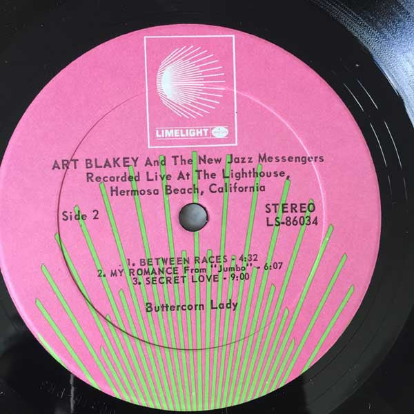 Art Blakey & The Jazz Messengers - Buttercorn Lady(LP, Album, RE, pin)