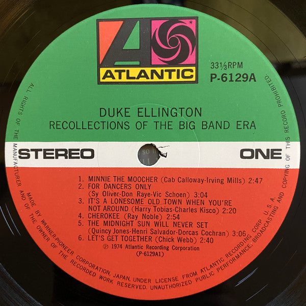 Duke Ellington - Recollections Of The Big Band Era (LP, Album)