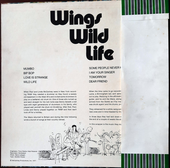 Wings (2) - Wild Life (LP, Album, RE)