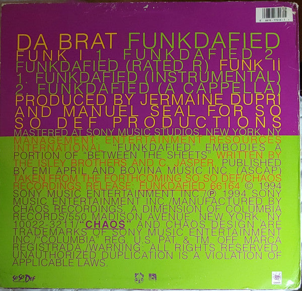 Da Brat - Funkdafied (12"", Single)