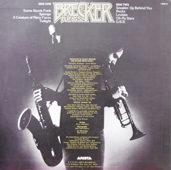 The Brecker Brothers - The Brecker Bros. (LP, Album, RE)