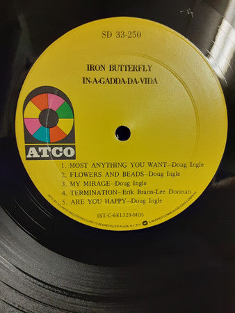 Iron Butterfly - In-A-Gadda-Da-Vida (LP, Album, M/Print, RE, MO )