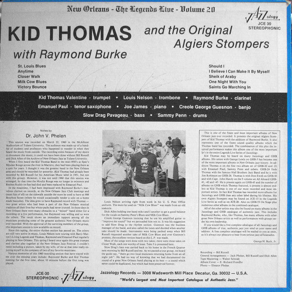 The Kid Thomas Band - The Famous Tulane Jazz Archive Session(LP, Al...