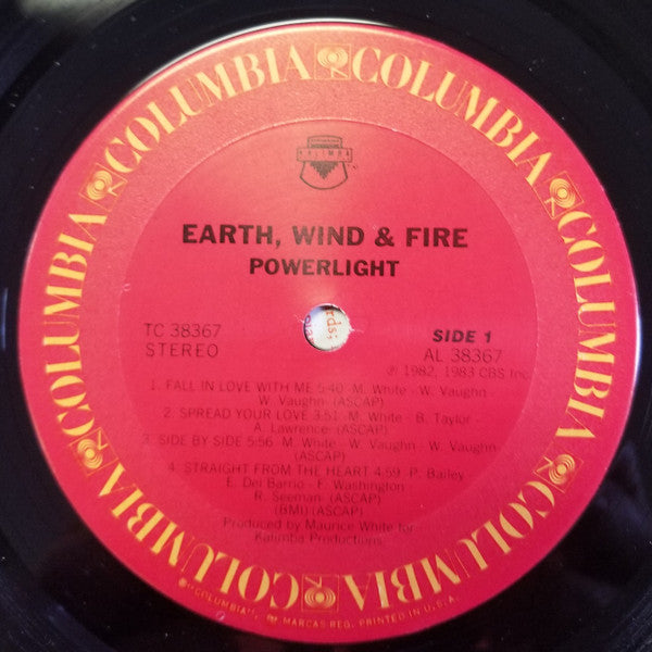 Earth Wind & Fire* - Powerlight (LP, Album, Pit)