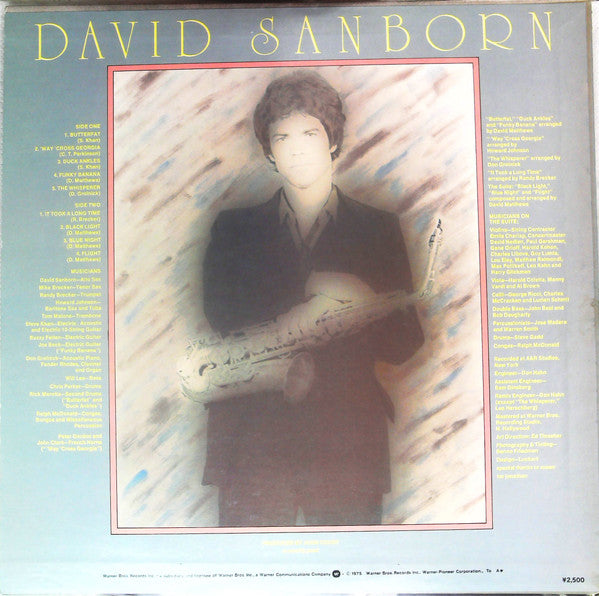 David Sanborn - Taking Off (LP, Album)