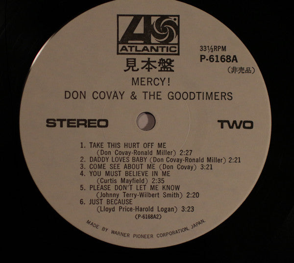 Don Covay & The Goodtimers - Mercy! (LP, Album, Promo)