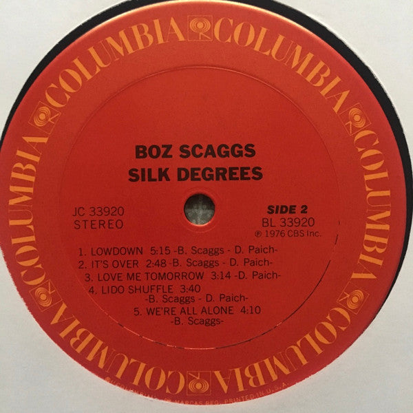 Boz Scaggs - Silk Degrees (LP, Album, San)
