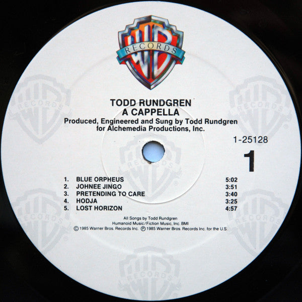Todd Rundgren - A Cappella (LP, Album, All)