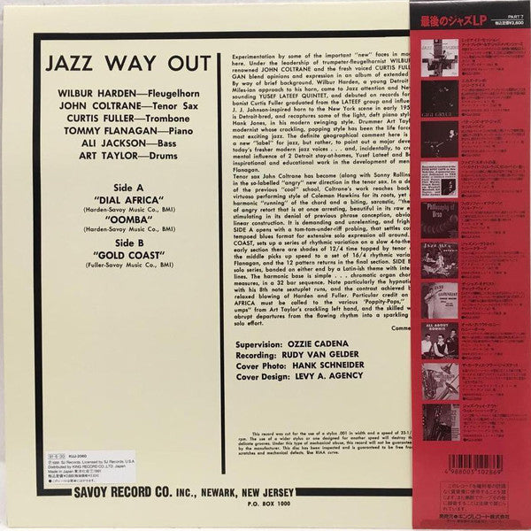 Wilbur Harden - Jazz Way Out (LP, Album, Mono, Ltd, RE)