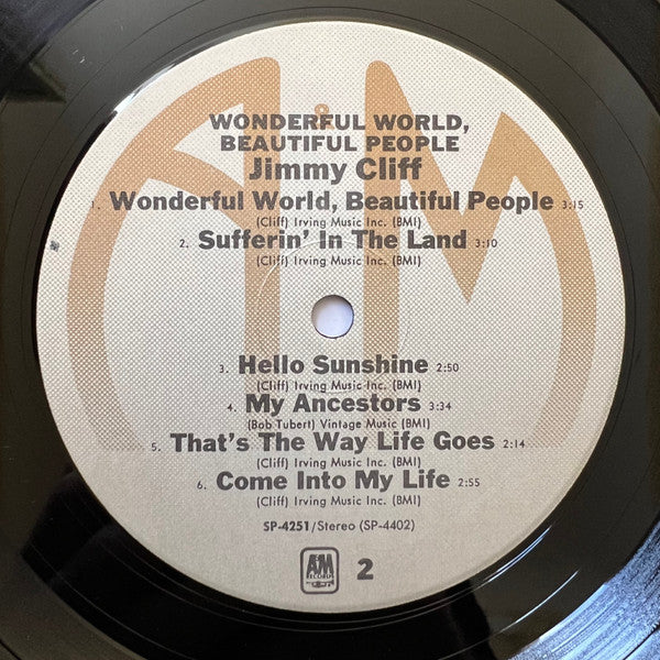 Jimmy Cliff - Wonderful World, Beautiful People (LP, Album, RE)