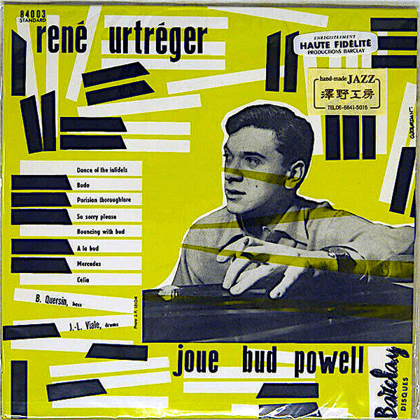 René Urtreger - Joue Bud Powell (10"", Album, Mono, RE)