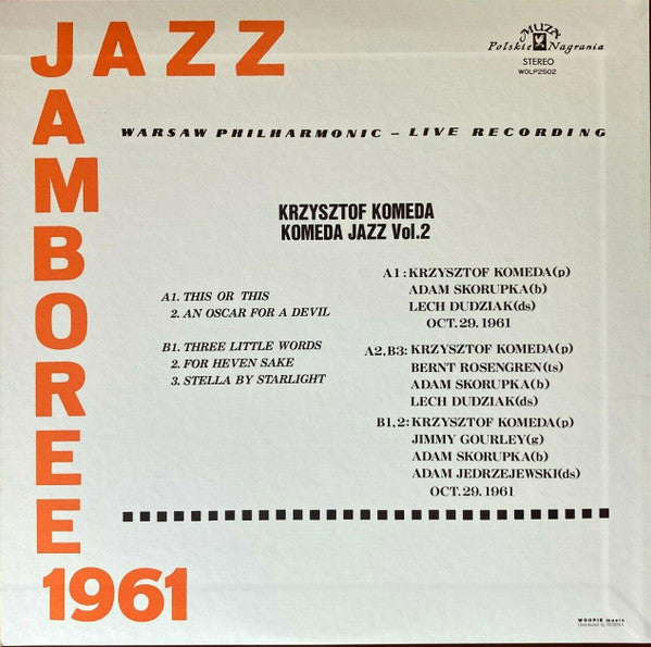 Krzysztof Komeda - Komeda Jazz Vol. 2 (10"", Comp, RE)