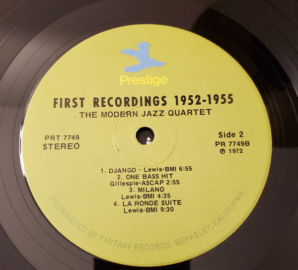 The Modern Jazz Quartet - First Recordings! (LP, Comp, RE, RM)