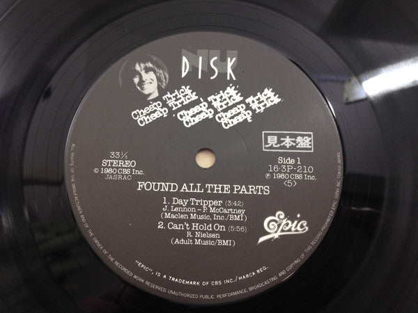 Cheap Trick - Found All The Parts = デイ・トリッパー (10"", Promo)