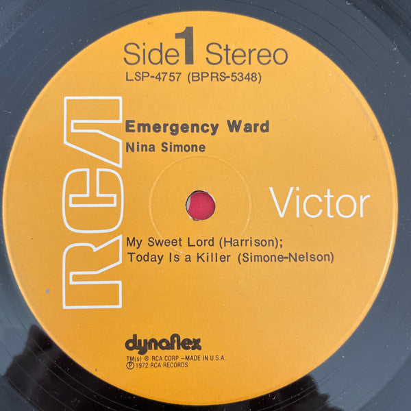 Nina Simone - In Concert - Emergency Ward! (LP, Album, Hol)