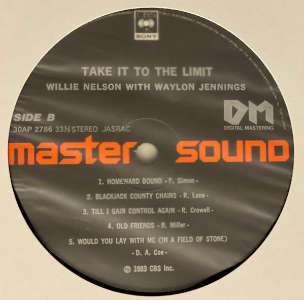 Waylon Jennings & Willie Nelson - Take It To The Limit (LP, Album)