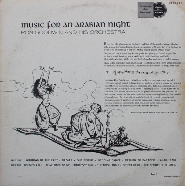 Ron Goodwin And His Orchestra - Music For An Arabian Night(LP, RE)