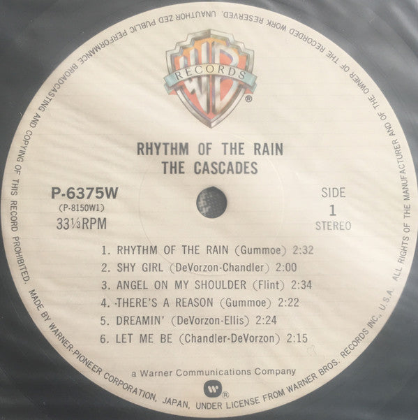 The Cascades (2) - Rhythm Of The Rain (LP, Album, RE)