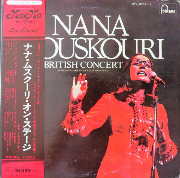 Nana Mouskouri - British Concert (2xLP, Album, Promo, Gat)