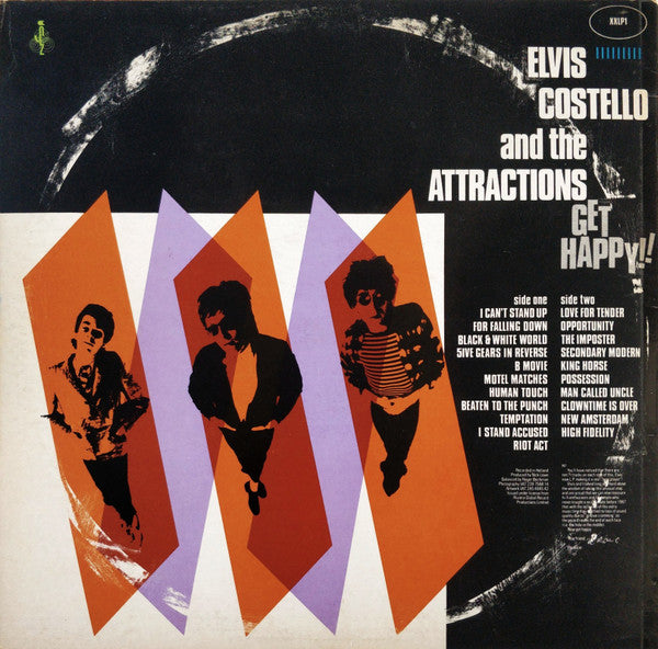 Elvis Costello & The Attractions - Get Happy!! (LP, Album, Wes)