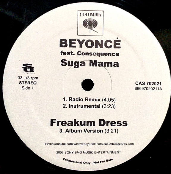 Beyoncé - Get Me Bodied / Suga Mama (12"", Promo)