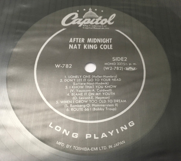 Nat 'King' Cole And His Trio* - After Midnight (LP, Album, Mono, RE)