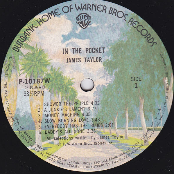 James Taylor (2) - In The Pocket (LP, Album)