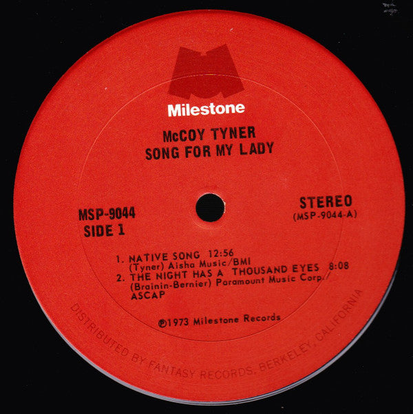 McCoy Tyner - Song For My Lady (LP, Album, San)