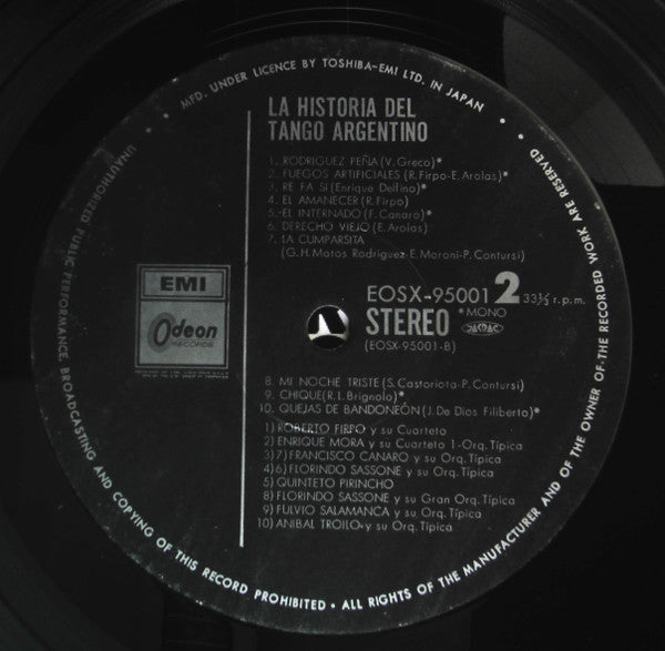 Various - La Historia Del Tango Argentino (3xLP, Comp, Box)