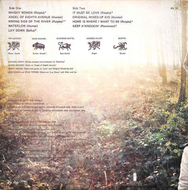 Mott The Hoople - Wildlife (LP, Album)