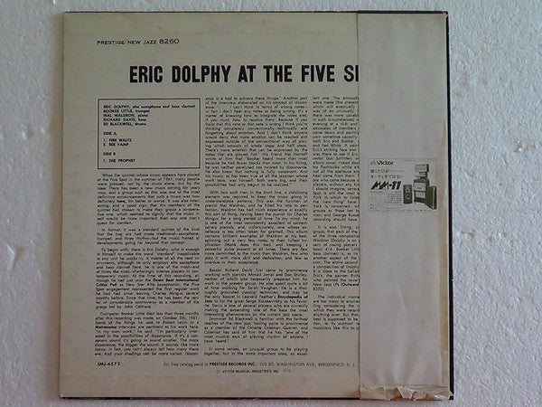 Eric Dolphy - At The Five Spot, Volume I. (LP, Album, Promo, RE)