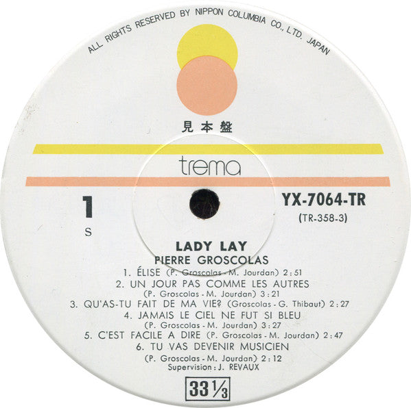 Pierre Groscolas - Lady Lay (LP, Album, Promo)