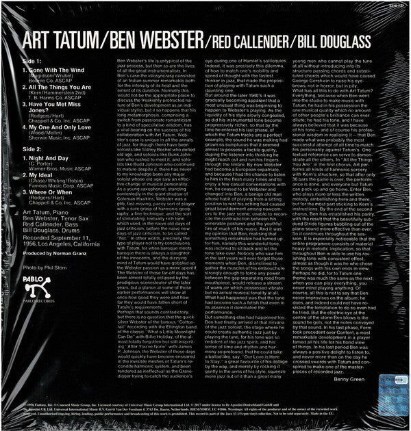 Art Tatum - The Tatum Group Masterpieces(LP, Album, RE, 180)