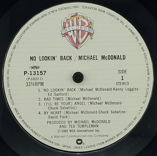 Michael McDonald - No Lookin' Back (LP, Album)