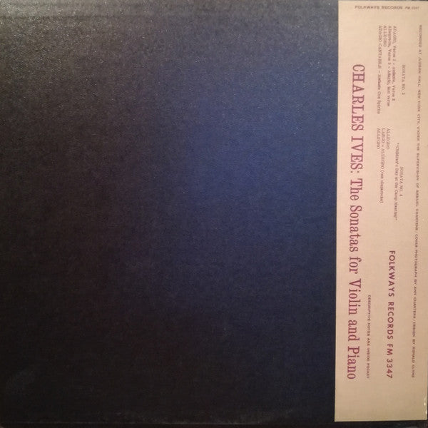 Charles Ives - Volume 2: Sonata No. 3 & Sonata No. 4(LP, Album, Mon...