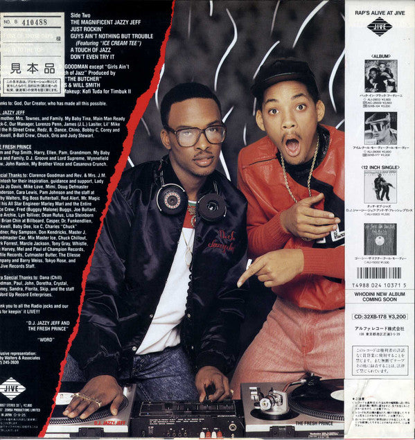 DJ Jazzy Jeff & The Fresh Prince - Rock The House(LP, Album, Promo)