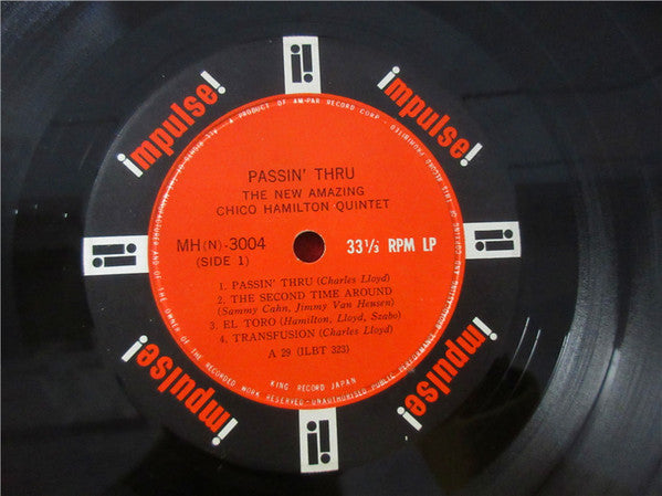 The Chico Hamilton Quintet - Passin' Thru(LP, Album, Mono)
