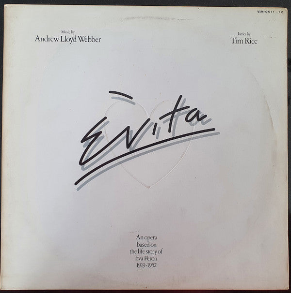 Andrew Lloyd Webber And Tim Rice - Evita (2xLP, Album, Promo, Gat)