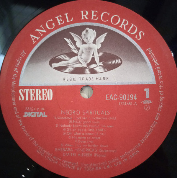 Barbara Hendricks - Barbara Hendricks Sings Spirituals(LP, Album)