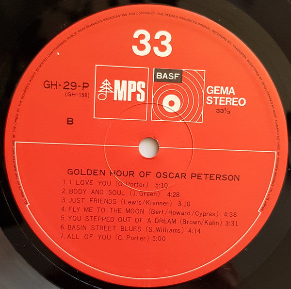 Oscar Peterson - Golden Hour Of Oscar Peterson (LP)